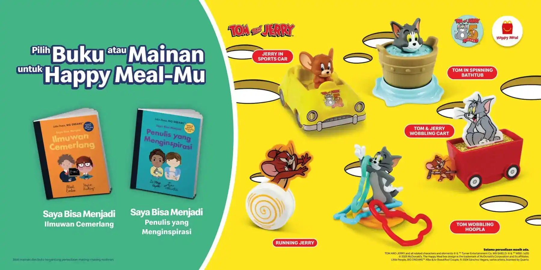 Koleksi Mainan Happy Meal McDonald’s Februari 2025: Petualangan Seru Bersama Pokémon dan Tom & Jerry
